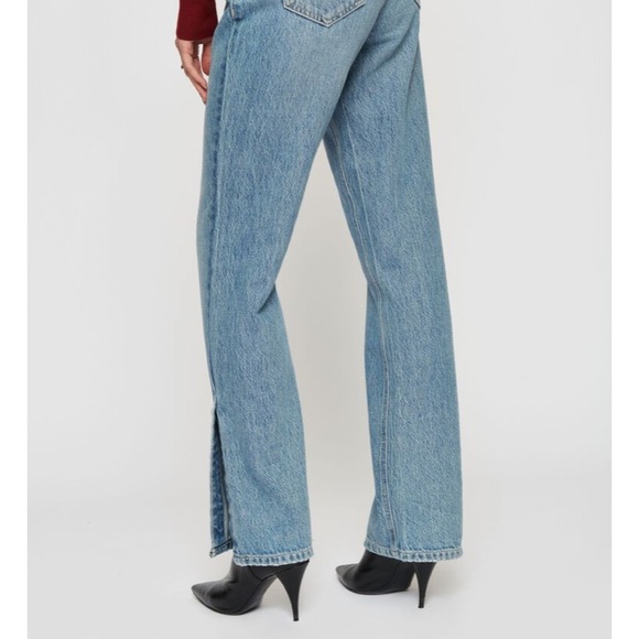 NWT high-rise Gisele jeans w/ankle slits- Dynamite - Picture 3 of 10